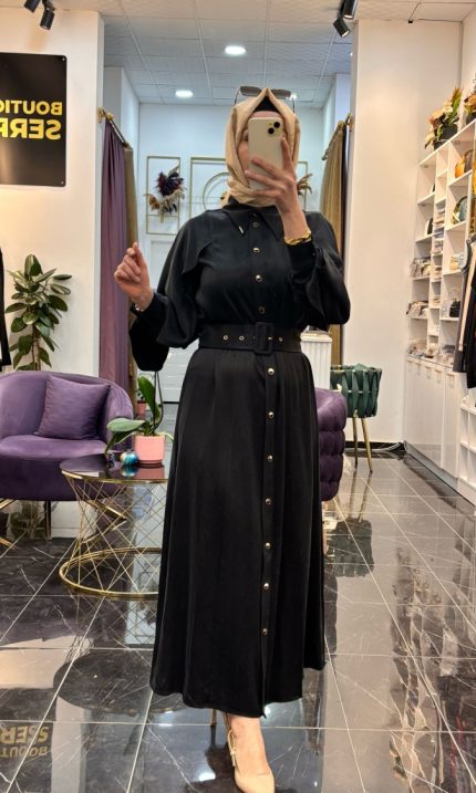 Senna Design Soleıl Dress Elbise Siyah